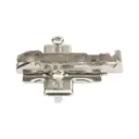 [F058139933] فرش تيومس ثري دي فيشر  1 D cross mounting plate Quick with 4-point attachment for a secure connection to the side of the furniture  (3 مم, مع فيشر 7.5 مم)