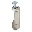 [0683552011] Cupboard rail support, oval  (Chrome plated, 65 mm, 18.2 mm)