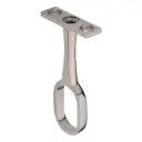 [0683552021] Oval wardrobe rail centre support  (Chrome plated, -)