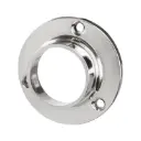 [0683551033] Wardrobe rail support die-cast zinc round  (Powder-coated, Black)