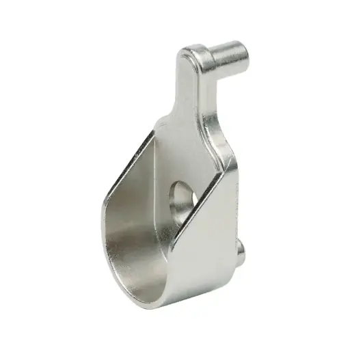 Cupboard rail support, oval with pin 