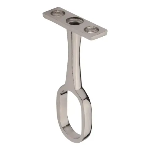 Oval wardrobe rail centre support 
