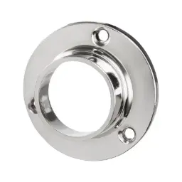 Wardrobe rail support die-cast zinc round 