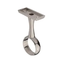Round wardrobe rail centre support 