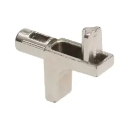 Designer shelf support with guide pins 