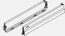 Nova Pro Classic drawer sides H90, left/right