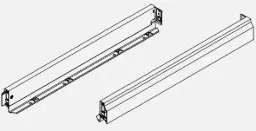 Nova Pro Classic drawer sides H63, left/right