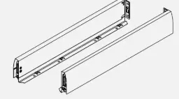  Nova Pro Deluxe drawer sides H90, left/right